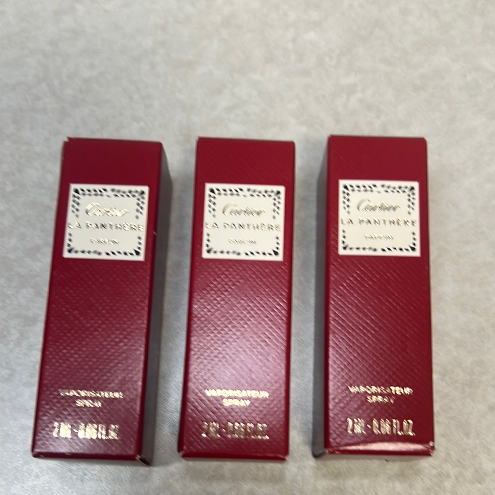 Cartier La Panthère Eau de Parfum Set 2 ml each 0.06 oz each set of 3